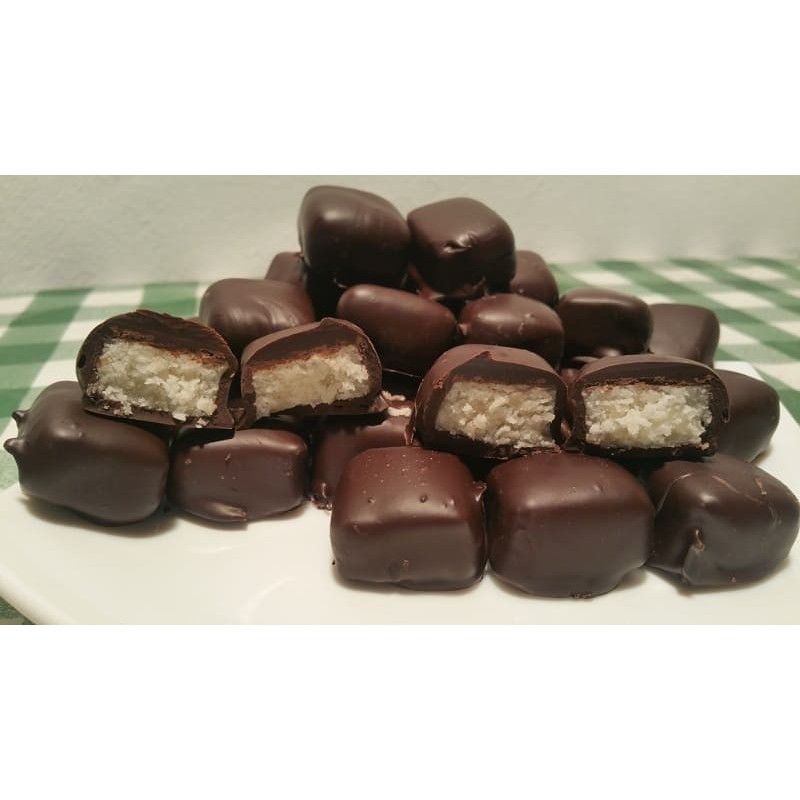 Comprar bombones de coco con chocolate negro Jijona - Frutas Colomina